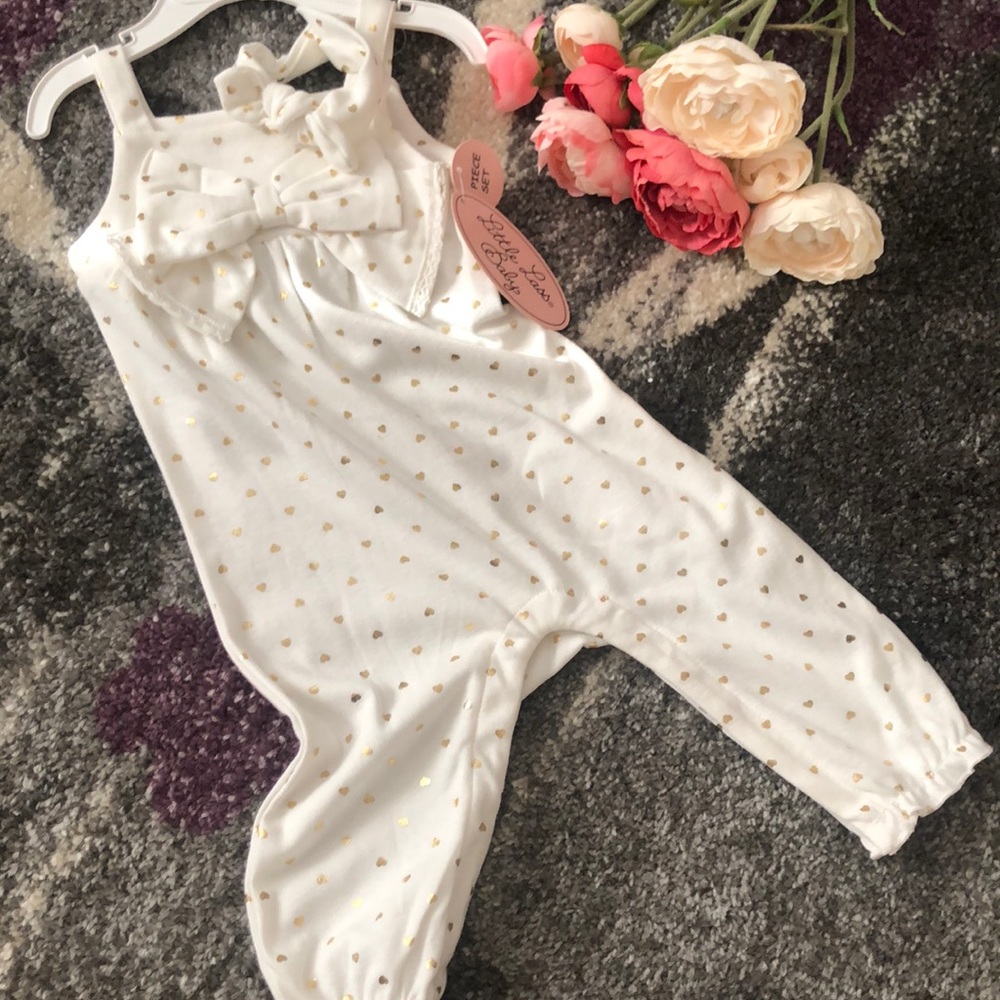 Baby girl jumper with headband